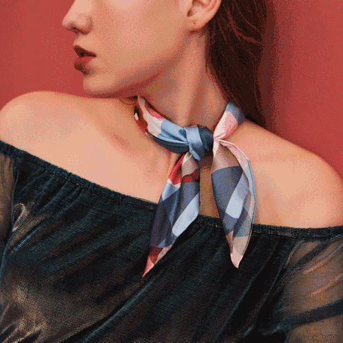 一条丝巾，拯救你无聊的穿搭