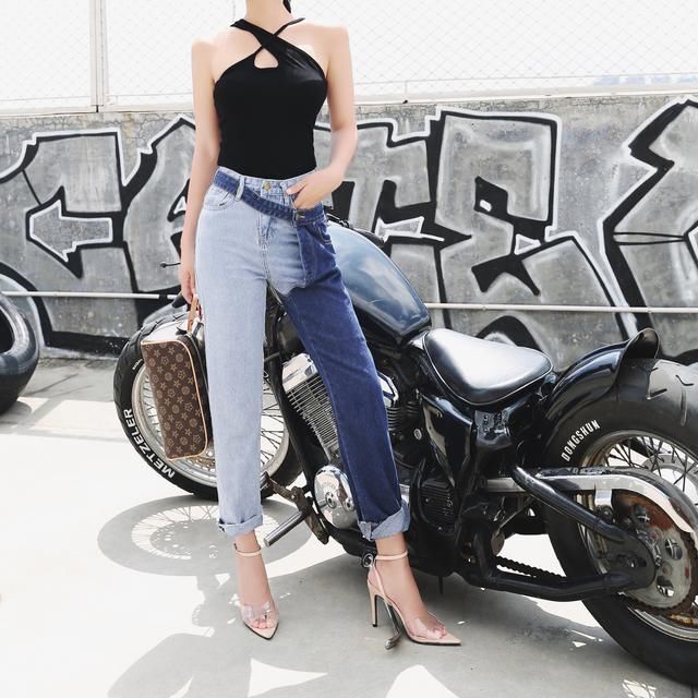 夏季新款高腰裤款式很新颖，出街美成风景，上班干练有型