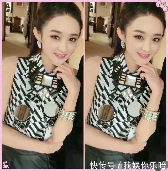 赵丽颖不过烫了个卷发，就圆脸变尖脸，网友齐声说道：嫩炸了！