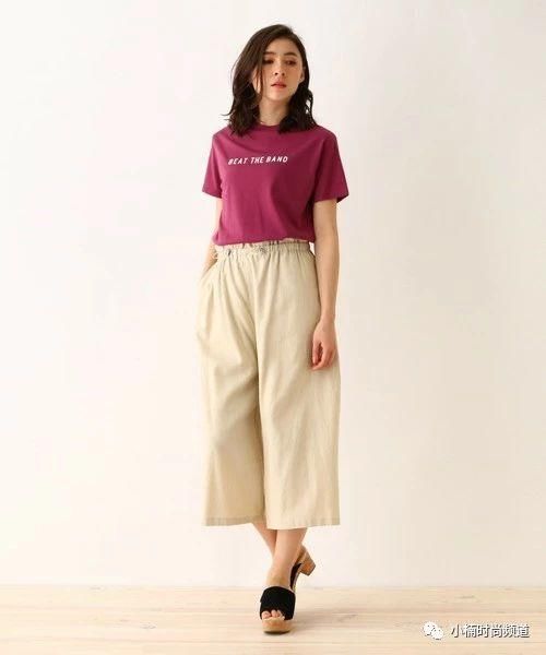 夏天这样穿感觉更轻盈！米色亚麻混织裤装日系夏季造型特集