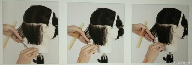 剪发必修课：时尚短发“前长后短”波波头，详细裁剪步骤，速收藏