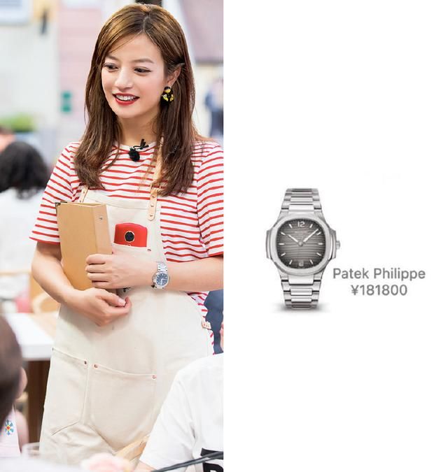 赵薇这块18万的手表成标配，节目上一连戴了8次，做饭都不肯摘