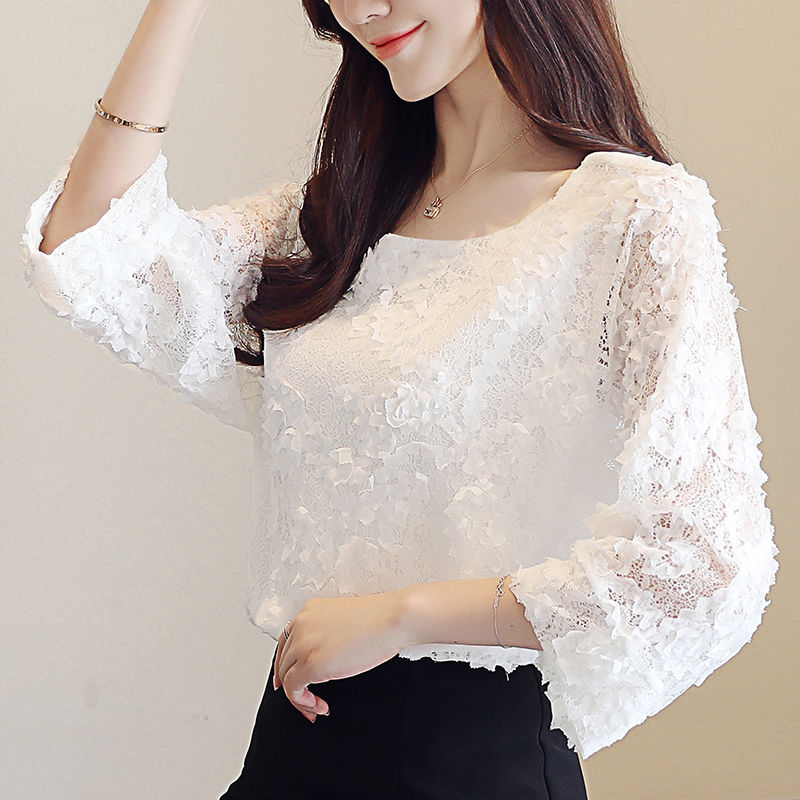 老婆比昨天更漂亮了!原来是穿上了新买的雪纺衫，简直迷死人