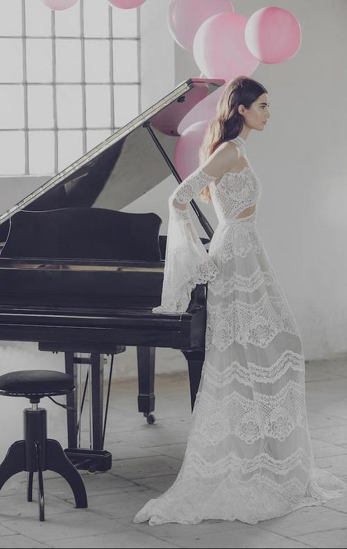 以色列美女时尚摄影大片，欧美超模演绎惊艳奢华婚纱礼服令人惊艳