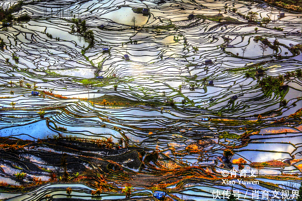 元阳梯田，有17多万亩，被命名为绿水青山就是金山银山实践基地