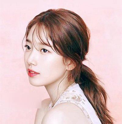 明星示范超减龄的碎空气刘海发型!