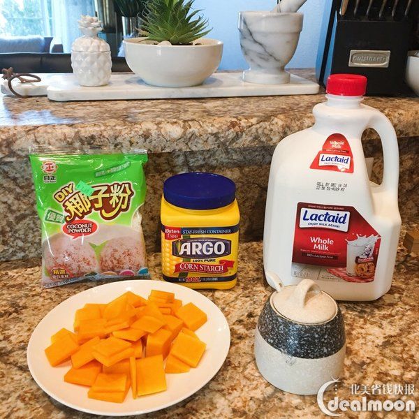 南瓜甜品DIY| 巨好喝的椰汁南瓜西米露&amp;香甜软糯的椰丝南瓜牛奶小方
