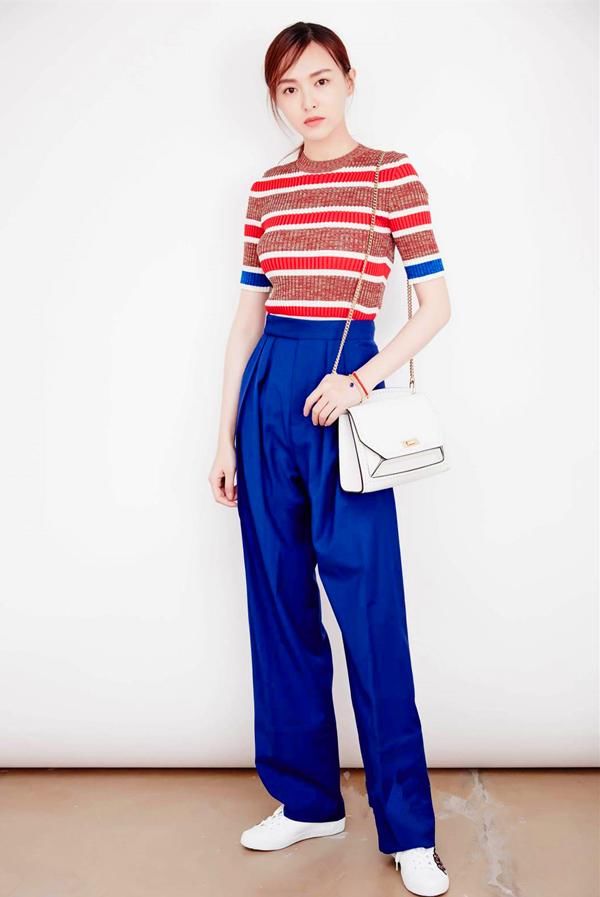 夏日想要清爽出行，pick条纹T恤+阔腿裤，尽显年轻活力！