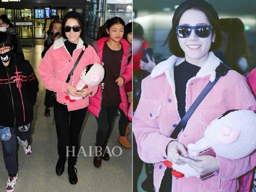 热巴一袭粉裙高级感满屏，竟比印花裙还惊艳，网友:我又恋爱了!