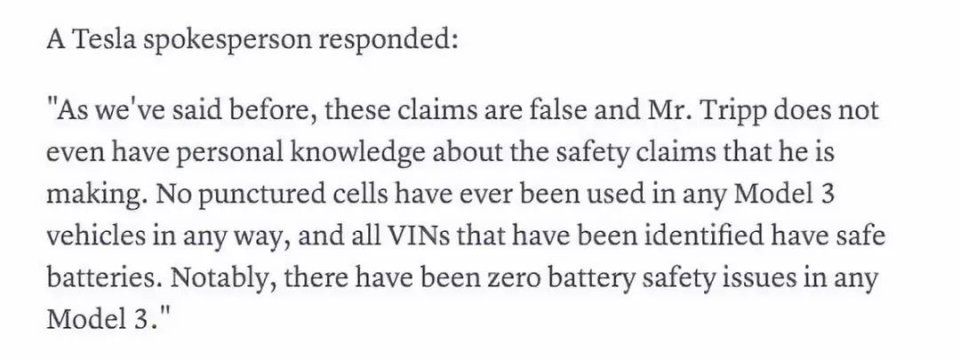 “叛徒”推特爆猛料--有批 Model 3 用了坏电池，若属实则为特斯