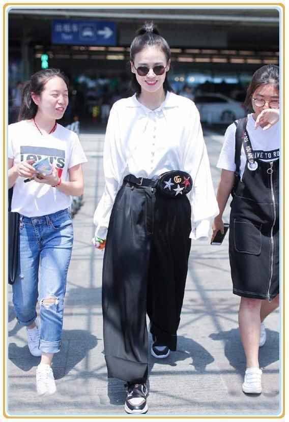 同穿阔腿裤，170马思纯竟不如169王珞丹？网友：果然腿细才是王道