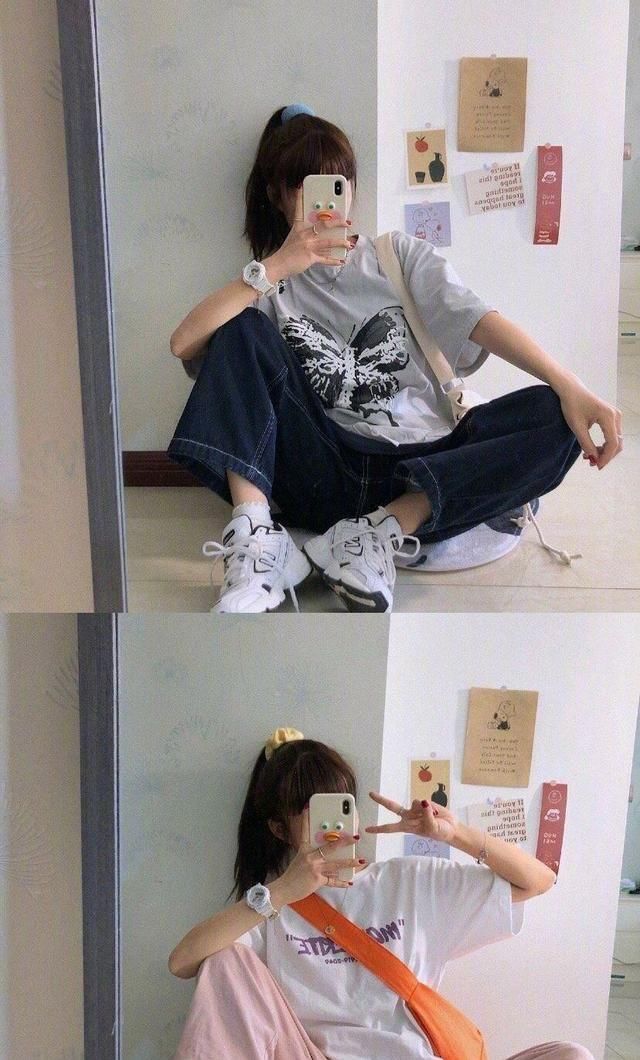  「显得」简单舒服的春夏平价基础款穿搭，做个青春靓丽又活泼的女孩子呀