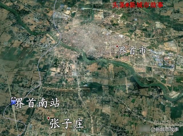  #沿线#郑阜高铁沿线城市带卫星图