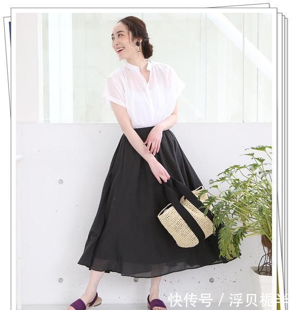  『春夏』春夏不同颜色的长裙搭配示范！掌握了就不会出错的半身裙穿搭技巧