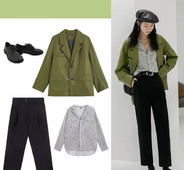 『暗淡』生活太暗淡,你需要一抹绿色来点缀给你的穿搭增添生命力
