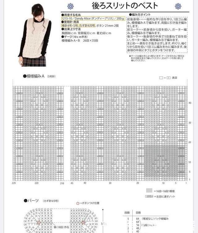  「手工」手织毛衣也可以很时尚，小心机的后开叉背心，DIY手工编织附教程