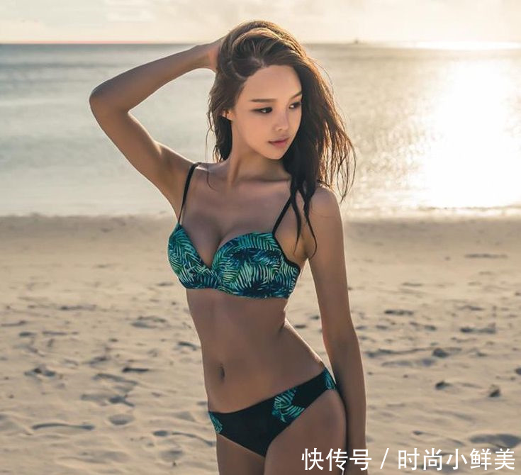 甜美泳衣美女：个性潮流的打扮，妙曼好身姿让人心动！