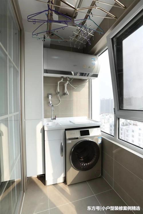 套内69平的简约风小户型,电视背景墙做半墙隔断真好看