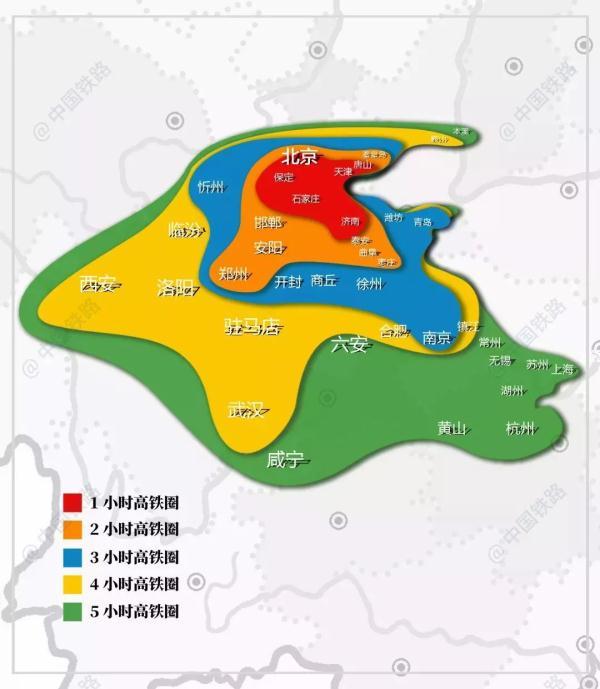 从北京出发，高铁1小时、3小时、4小时有这么多选择，来看看～