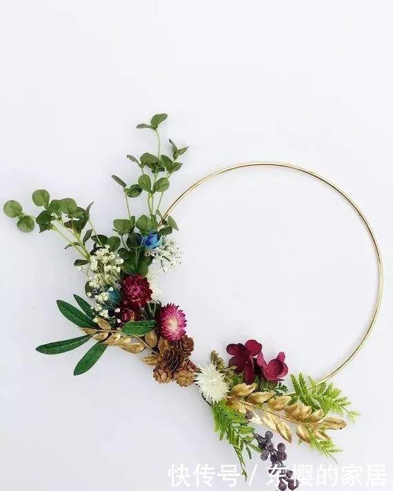  春日@DIY手工：春日花环diy