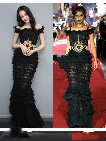 女星与模特撞衫，迪丽热巴完胜!