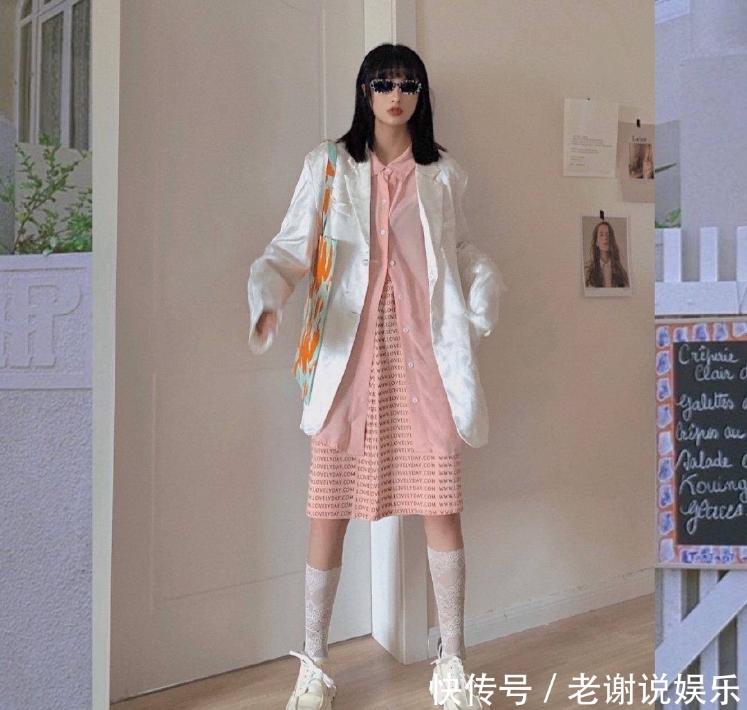 「前卫」女生不要总穿“打底裤”,试试这么搭,淑女又显高