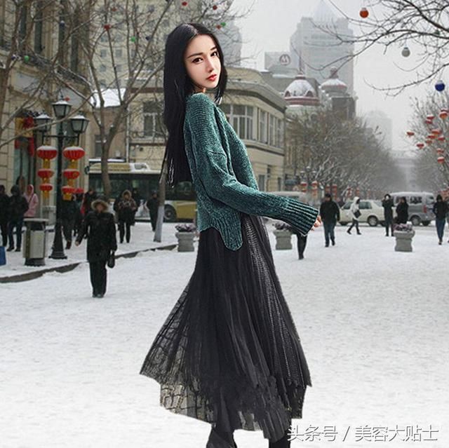 谁说秋季就一定穿长裤?穿网纱裙美出新高度!仙美无敌