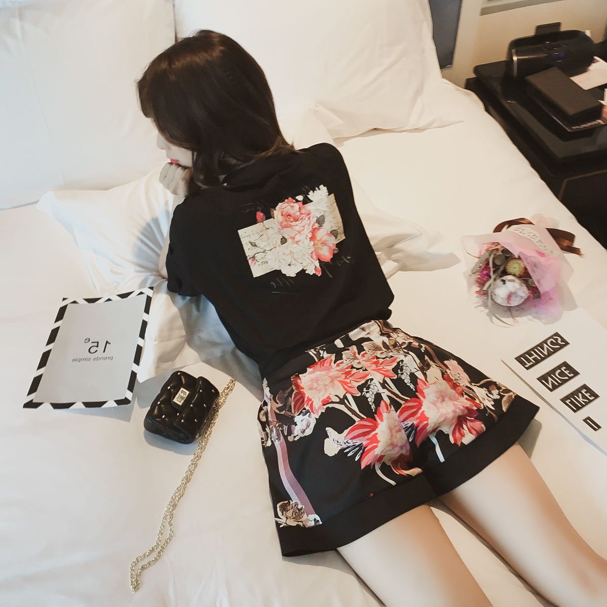 美到扎心!凉爽俏皮短裤套装，清爽方便显腿长，自带白富美气质