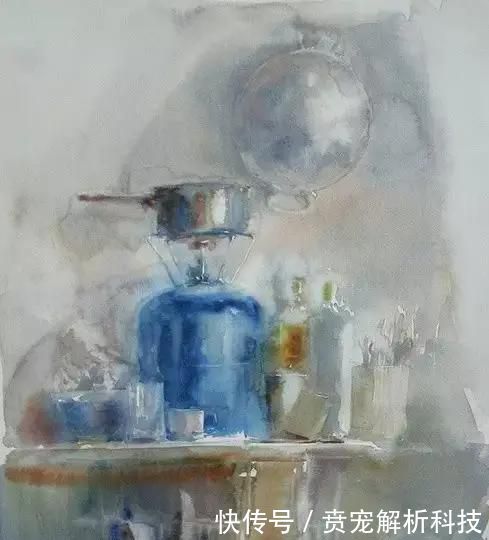  『画家』法国画家的灰调水彩画,太有质感啦