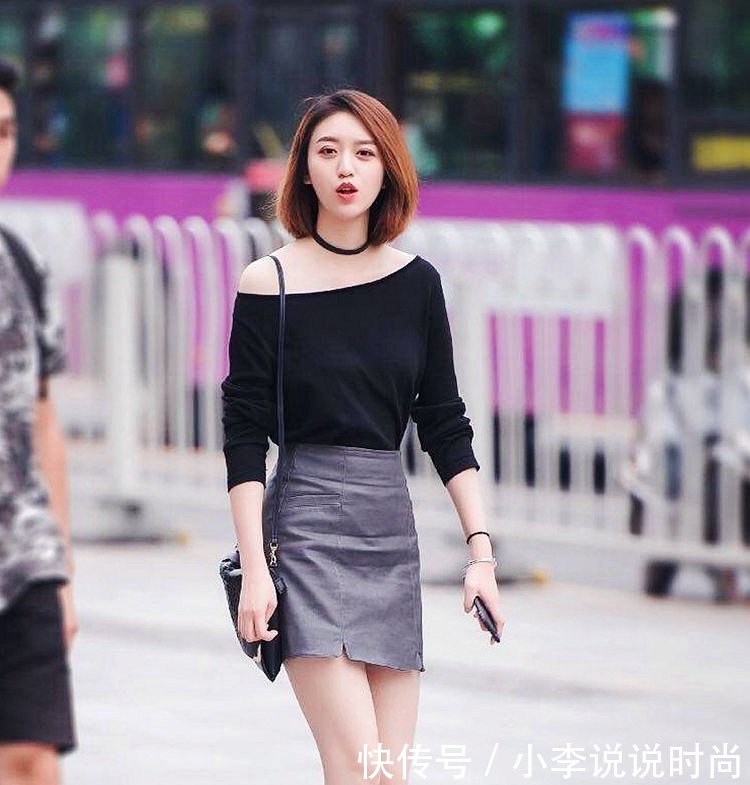 街拍身材高挑容颜又美，气质更优雅，这样的姐姐真女神啊