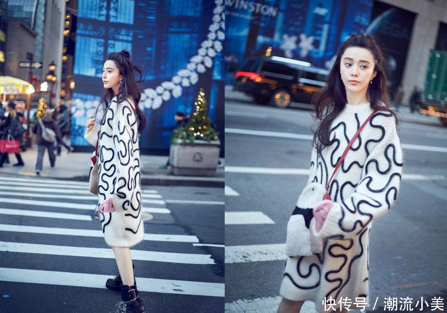 瘦下来后的范冰冰时髦到飞起！破洞牛仔裤穿出筷子腿，李晨好福气