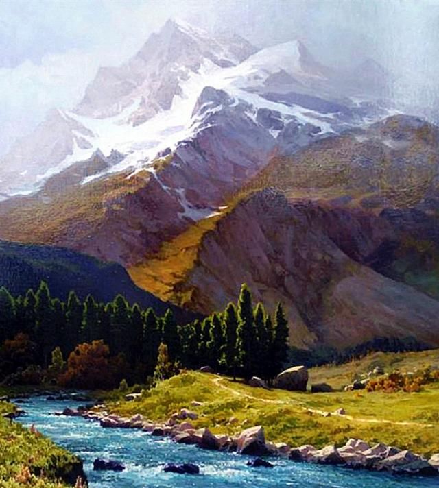 【醉在画中】俄罗斯画家米哈伊尔.费多罗夫风景油画