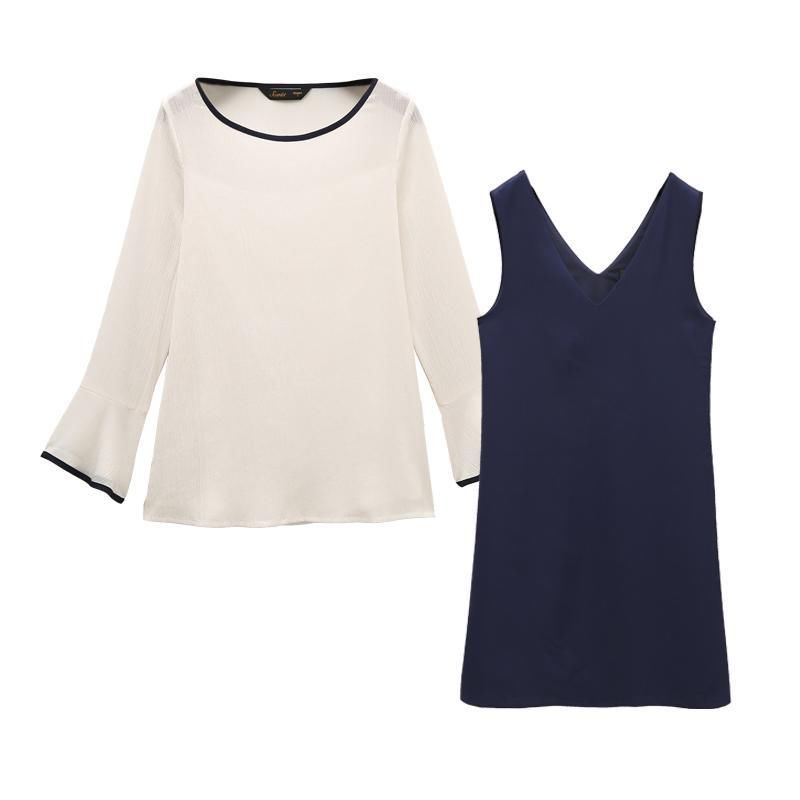 秋天少穿T恤，学下面的女人，时髦套装+单鞋，女人味爆棚得不行