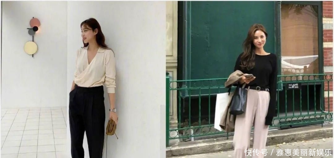 「气质」春夏简约干练的日常通勤穿搭示范,清爽随性又不失质感
