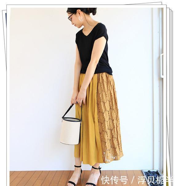  『春夏』春夏不同颜色的长裙搭配示范！掌握了就不会出错的半身裙穿搭技巧
