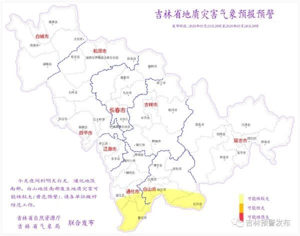  预警|吉林省天气预警！