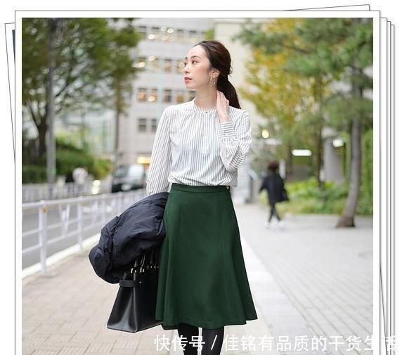  「春季造型」竖条纹衬衫的流行时尚造型，清爽显瘦的春季日系风穿搭分享
