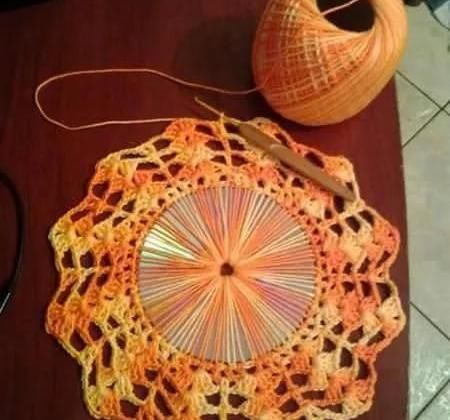  [手工]旧光盘和毛线钩针结合！DIY手工变废为宝，光盘旧物改造教程合集