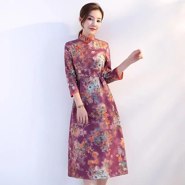 空绝群芳秀美旗袍，亭亭玉立娇贵美人!