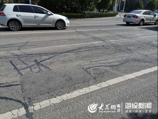  维修@临沂对蒙河路（广州路至南京路段）沥青路面进行彻底维修