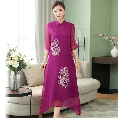 旗袍终于出新款了,比连衣裙好看,特别适合7060后女人