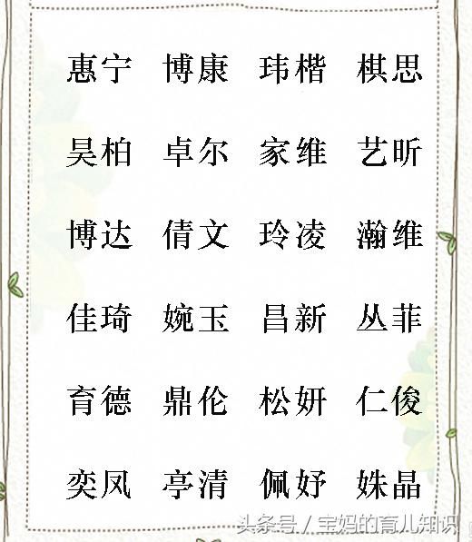 新颖独特有内涵的宝宝取名推荐，时尚新潮的宝宝名字