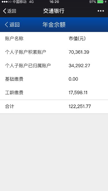 【企业年金个人查询】交通银行微银行企业