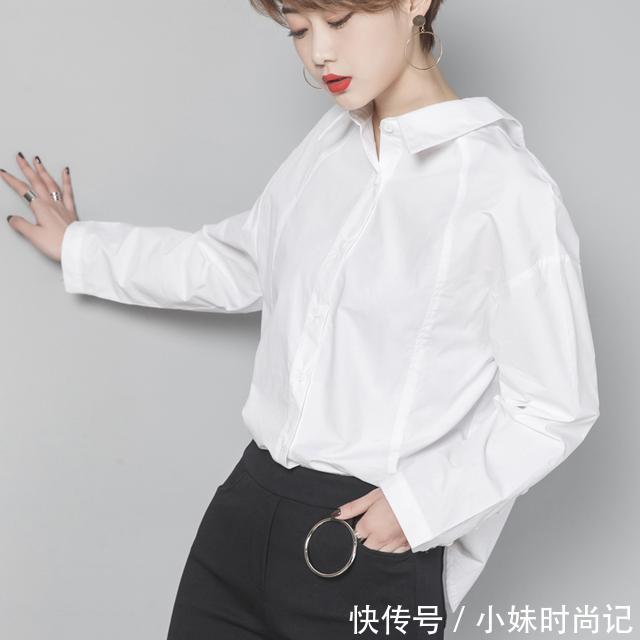  「气质」长短款的衬衫都有，气质还不输别人
