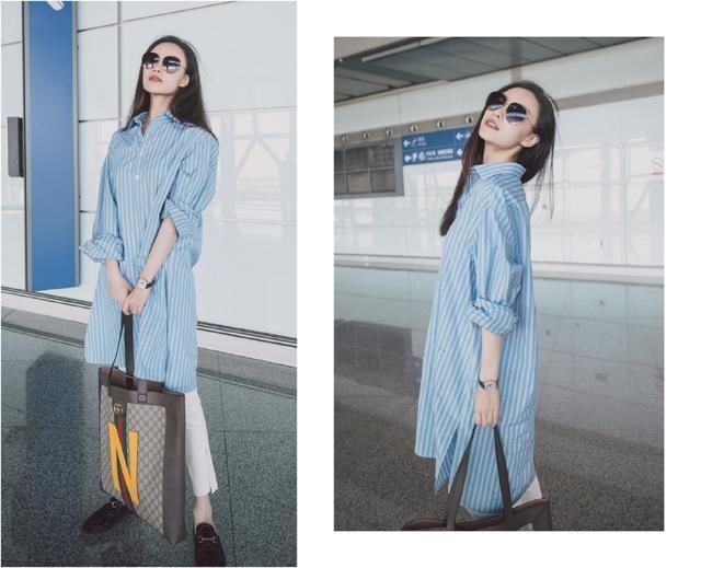 超5万穿搭现身机场，倪妮硬是穿出清新时尚感，看来这钱花的真值