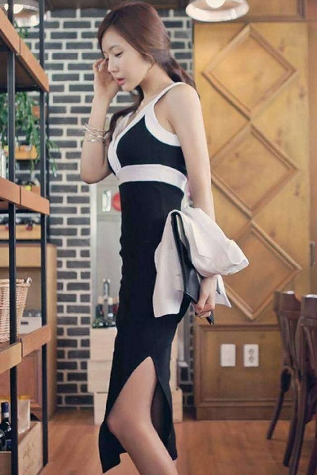 夏季穿上紧身裙，把S曲线秀起来