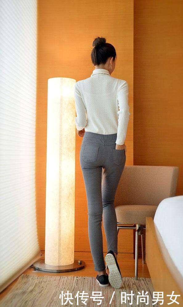 最好的诠释你身材的就是紧身裤，简单的搭配就能成为时尚女神！