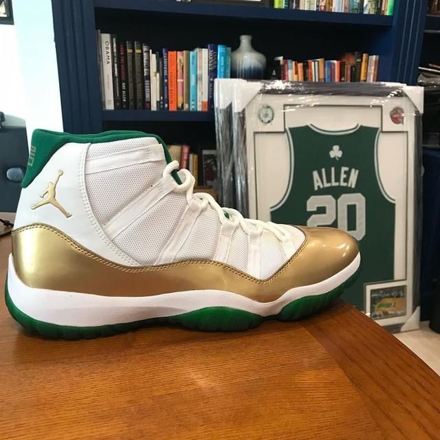  『Air』罕见凯尔特人配色！雷阿伦专属 Air Jordan 11