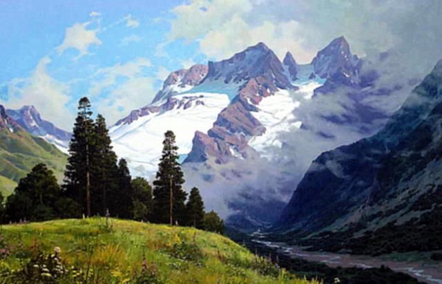 【醉在画中】俄罗斯画家米哈伊尔.费多罗夫风景油画