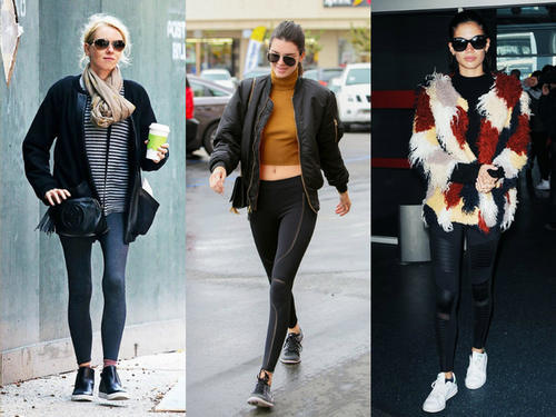 自然不做作，她们都这样穿运动Leggings